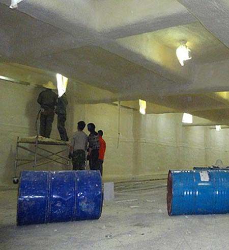 聚氨酯噴涂保溫(圖2) 聚氨酯噴涂保溫冷庫施工