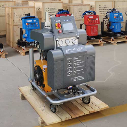 發(fā)泡外墻保溫(圖1) JNJX-H-T40聚氨酯保溫發(fā)泡機(jī)